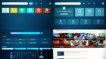 O Seraphic Open Browser está incluído para navegar em sites da Web. (Fonte da imagem: Notebookcheck)