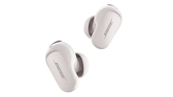 Os Earbuds QuietComfort II vêm em uma opção de cor branca.