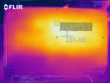 Lado inferior de geração de calor (ocioso)