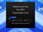 A nova página da Intel sobre a caça ao tesouro Xe HPG GPU. (Imagem: Intel)