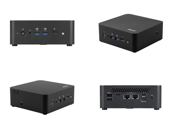O mini PC MSI Cubi possui um conjunto saudável de opções de E/S. (Fonte da imagem: MSI)