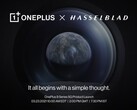 Os smartphones da série OnePlus 9 serão os primeiros a estrear uma nova parceria com a Hasselblad. (Imagem: OnePlus)