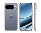 Imagem promocional do Pixel 10 Pro XL na parte frontal, traseira e lateral. (Fonte da imagem: Google)