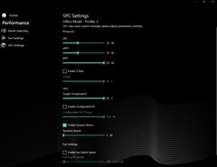 Configurações do SPC (Modo Office)