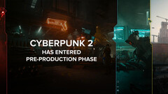 Cyberpunk 2 será baseado no Unreal Engine 5, em vez do REDengine proprietário da CDPR. Na foto - Arte com o texto "Cyberpunk 2 entrou em fase de pré-produção" sobreposto na parte superior (Fonte da imagem: @CDPROJEKTRED_IR no X/Twitter)