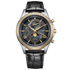 Vista frontal do Citizen Exceed Mid-Autumn Moon BY1025-17E