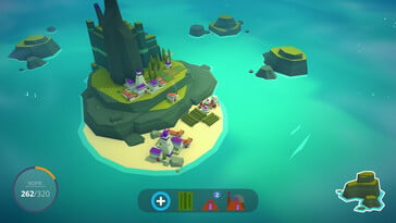 Uma imagem que mostra uma ilha em Islanders.