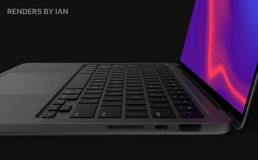 Conceito MacBook Pro 14. (Fonte de imagem: @RendersbyIan)