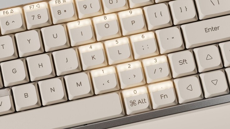 As teclas de ação dupla expandem o teclado de 64 teclas com o equivalente a 100 teclas e são totalmente personalizáveis. (Fonte da imagem: Nics Tek)