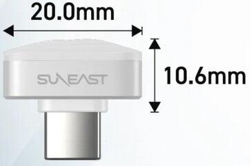O Suneast Nano é o pendrive USB-C mais curto do mundo. (Fonte da imagem: Suneast)