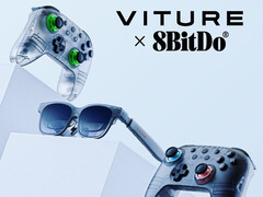 A Viture e a 8BitDo lançaram novas versões translúcidas do controlador 8BitDo Ultimate 2C. (Fonte da imagem: Viture)