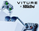 A Viture e a 8BitDo lançaram novas versões translúcidas do controlador 8BitDo Ultimate 2C. (Fonte da imagem: Viture)
