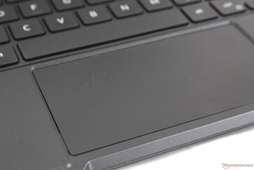 As entradas multitoque são difíceis de executar no clickpad estreito