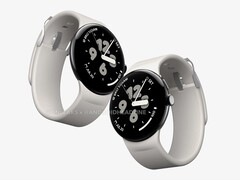 Diz-se que a série Pixel Watch 3 apresenta engastes de tela mais finos do que os modelos do ano passado. (Fonte da imagem: @OnLeaks &amp;amp; Android Headlines)
