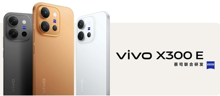 O Vivo X300 E está disponível em três opções de cores.