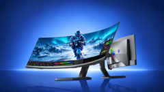 Monitor de jogos AOC Agon Pro AGP497UCZD com tela OLED QD curva de 49 polegadas