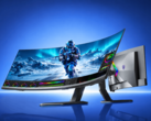 Monitor de jogos AOC Agon Pro AGP497UCZD com tela OLED QD curva de 49 polegadas