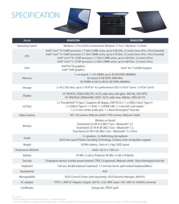 Especificações Asus ExpertBook B5 B5602C