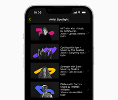 A Artist Spotlight é uma das quatro características expandidas ou novas introduzidas este mês. (Fonte de imagem: Apple)