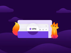 Um infográfico da Mozilla mostrando a nova alternância de VPN. 