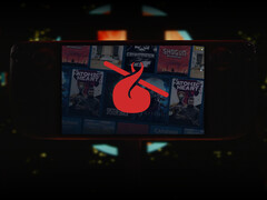 A linha de jogos do October 2025 Choice inclui Atomic Heart, V Rising, System Shock e muito mais. Na foto: Steam Deck com a coleção de jogos. (Fonte da imagem: Valve e Humble Bundle - editado)