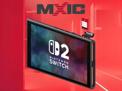 Logotipo da Macronix acima do cartão de chave de jogo do Switch 2 (Fonte da imagem: Macronix, Nintendo of America com edições)
