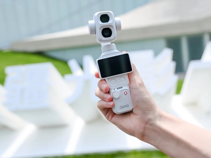 DJI Osmo Pocket 4P em branco pérola.