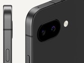 Variante Obsidian do Pixel 9a com câmeras traseiras duplas. (Fonte da imagem: Google)