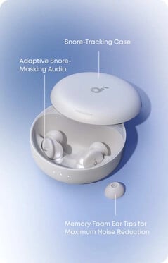 Estes fones de ouvido podem detectar o ronco (Fonte da imagem: Anker)