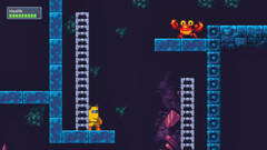 Uma captura de tela do jogo de plataforma 2D BlockBlasters, que foi removido do Steam devido a um código malicioso incorporado que drenava carteiras de criptografia. (Fonte da imagem: Steam)