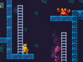 Uma captura de tela do jogo de plataforma 2D BlockBlasters, que foi removido do Steam devido a um código malicioso incorporado que drenava carteiras de criptografia. (Fonte da imagem: Steam)