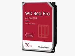 Empresas e clientes particulares abastados podem estar interessados na nova variante de 20TB do disco rígido WD Red Pro para servidores NAS (Imagem: Western Digital)