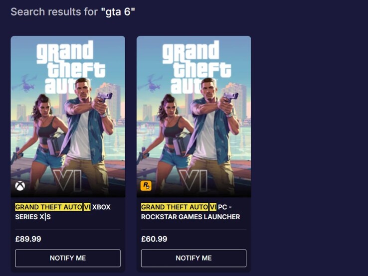 Supostos preços europeus do GTA 6 para console e PC através da loja Loaded.