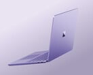 O novo Surface Laptop de 13 polegadas na cor Violet.