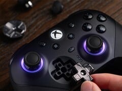 O 8BitDo Ultimate 3E Controller para Xbox tem um D-pad de metal substituível.