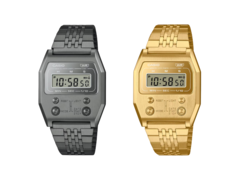 O Casio Vintage A1100GGV-8JF (à esquerda) e o Casio A1100GV-9 (à direita). (Fonte da imagem: Casio Japan)