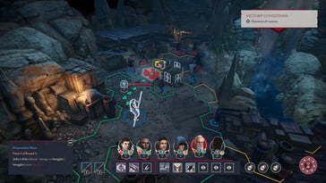 Uma imagem que mostra uma batalha no jogo “Expeditions: Rome”.