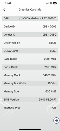 Informações sobre a GPU