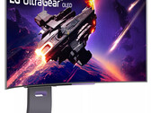 O UltraGear OLED 45GS95QE tem um acabamento curvo 800R. (Fonte da imagem: LG)