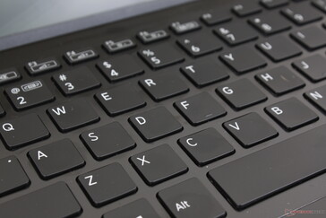 o feedback chave é um passo abaixo dos excelentes teclados HP Spectre ou EliteBook