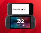 Mockup da segunda tela do 2DS/3DS acessório Switch 2 (Fonte da imagem: Nintendo of America com edições)