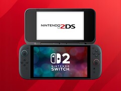 Mockup da segunda tela do 2DS/3DS acessório Switch 2 (Fonte da imagem: Nintendo of America com edições)