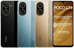 O Poco C71 possui uma tela HD+ 120 Hz de 6,88 polegadas (Fonte da imagem: Poco)