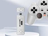 O Powkiddy Y6 é um pequeno bastão de TV projetado para emulação de console retro. (Todas as imagens via Powkiddy no AliExpress)