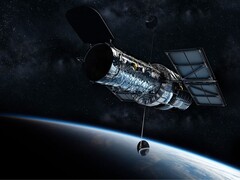 Ilustração de um artista mostrando o Telescópio Hubble. (Fonte da imagem: Andrew-Art - Pixabay)