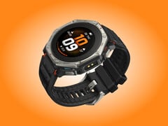 O Amazfit T-Rex Dual Solar é oferecido em um único acabamento em titânio com uma pulseira preta.