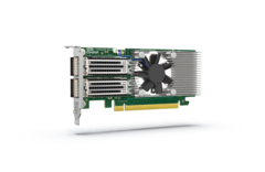 O QXG-100G2SF-BCM oferece conexões 100GbE muito rápidas (Fonte da imagem: QNAP)