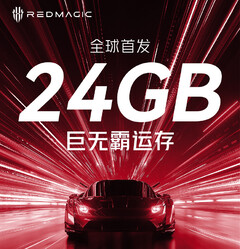 O RedMagic 8S Pro será um dos primeiros smartphones a ser lançado com 24 GB de RAM. (Fonte da imagem: Nubia)