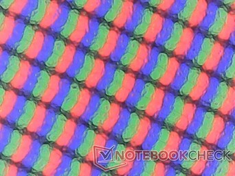 A sobreposição fosca é ligeiramente granulada na tela grande de 18 polegadas