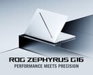 A Asus comercializa o ROG Zephyrus G16 (2026) com acabamento prateado quando equipado com a placa de vídeo RTX 5080 “ GeForce ”.